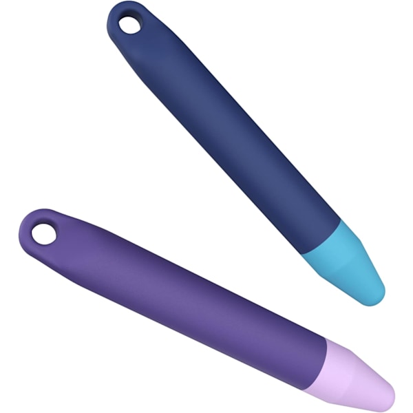 Touchscreen Stylus til børn, 2 pak lilla blå stylus universal, kompatibel med Kindle iPad iPhone