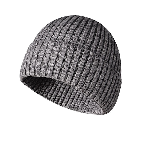 2-pak Vinter Slouch Beanie Strikkede Huer til Mænd og Kvinder, Varm Fleeceforet Vinterhue, Unisex, Genanvendelig (One Size)