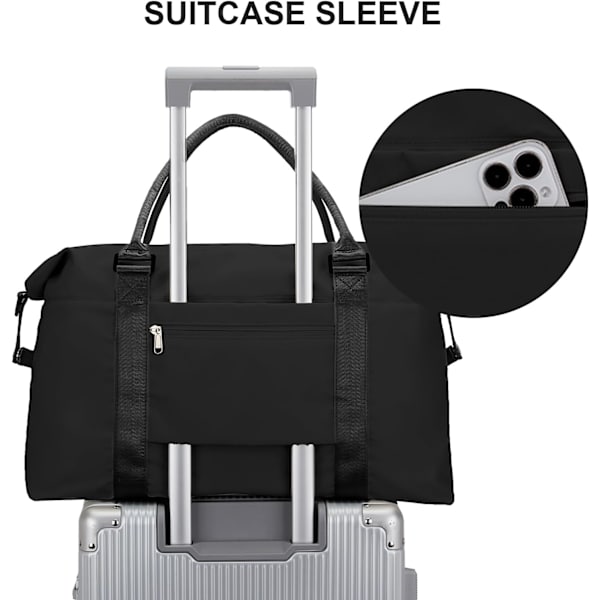 Kabinväska Under Säte, Reseväska Kabinväska Under Säte Handbagage Holdall Väska för Kvinnor Övernattningsväskor Weekendväskor Sjukhusväska