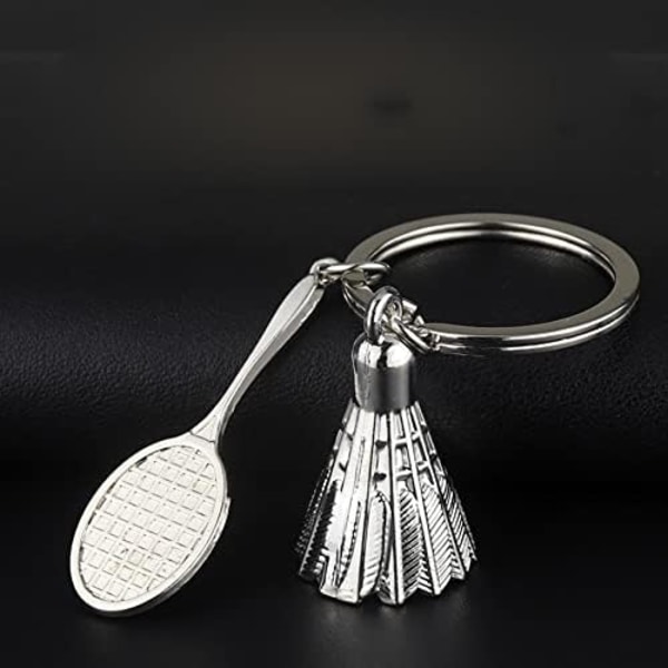 Badminton Nøglering Vedhæng Metal Nøglering, Jule-/Fødselsdags-/Valentinsdagsgave til Mænd og Kvinder - Badminton Badminton