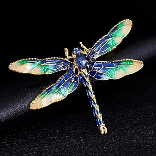 Dragonfly Brosje Pin Akryl Fly Insekt Brystpinne for Kvinner Klær Corsage