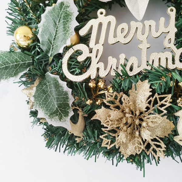 Julekrans, 30 cm juledørsguirlande