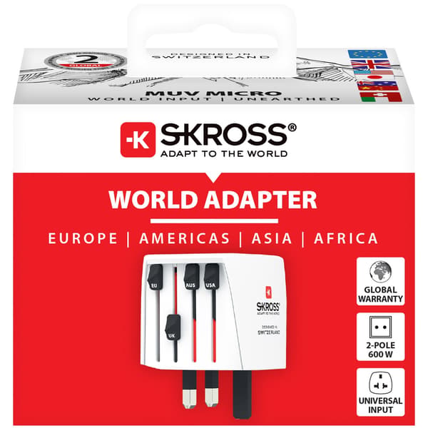 Världsreseadapter MUV Micro Ojordad 139