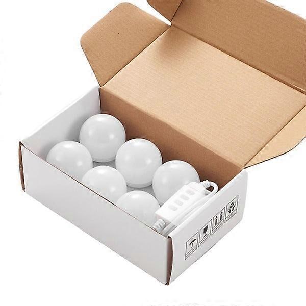Hollywood-tyyliset LED-valot meikkipeilipöytään USB Mirr White 6 kpl