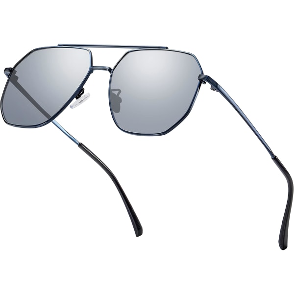 Polariserte pilotsolbriller for menn og kvinner Ultralette solbriller UV400 beskyttelse Sportssolbriller for sykling Kjøring Reise Utendørs
