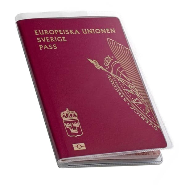 Läpinäkyvä passikotelo passinpidike taskuilla transparent