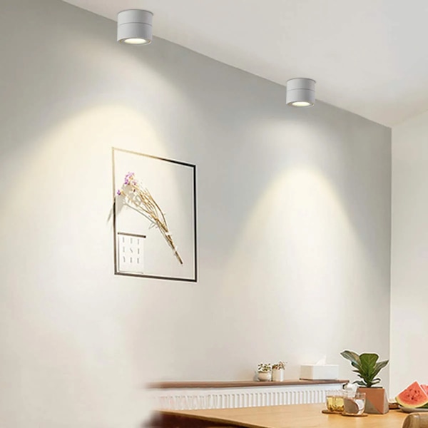 10W LED loftspot justerbar 10x10x10cm (hvid-4000K)