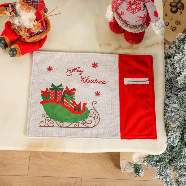 Julebordsplade Burlap Plade