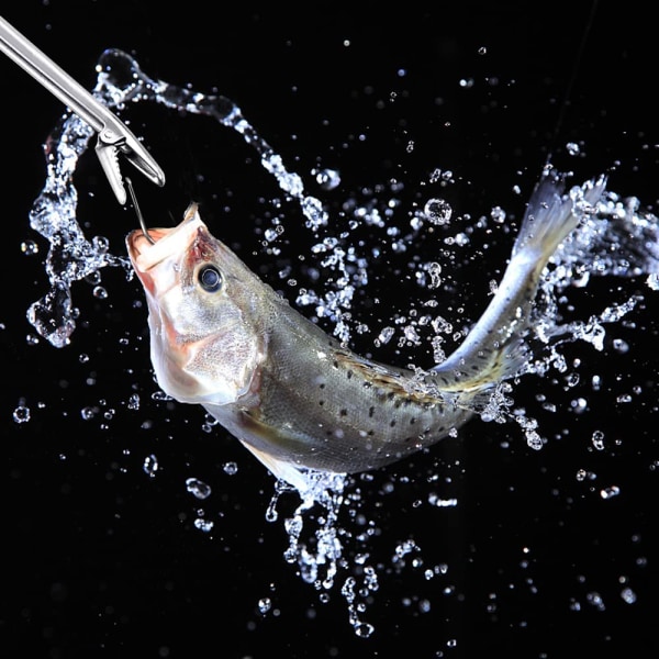 Fiskekrogfjerner Rustfrit stål Fiskekrogtænger Værktøj til fjernelse af fiskekrog Fiskekrog Fjernelse af klemmeværktøj Fiskegrej tilbehør