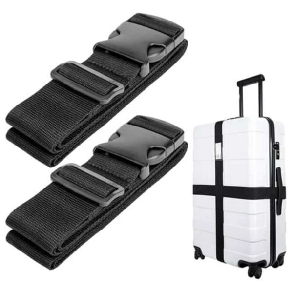 2-pak bagagestrop Bagagestrop Sort sort black