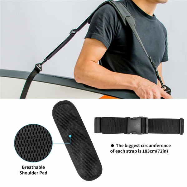 Paddleboard Bærestrop, Heavy Duty Justerbar Paddleboard Strop