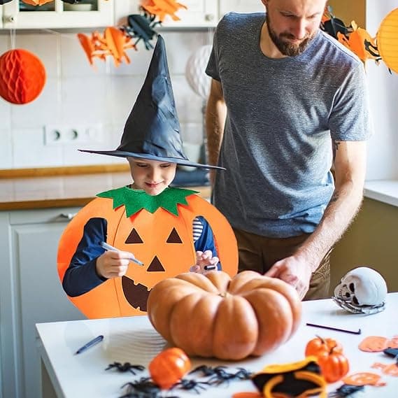 Matchende Halloween-kostymer for foreldre og barn—barn