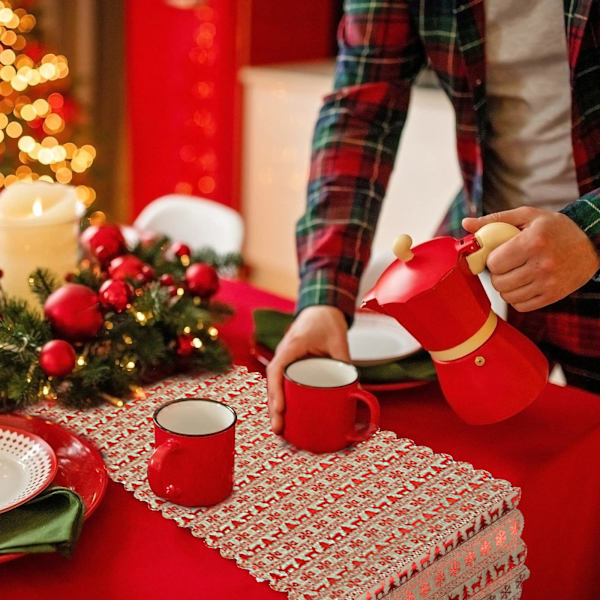 Rød julebordløber