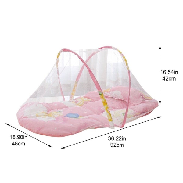 Baby sänky Hyttysverkko Kannettava sänkyverkko Kokoontaitettava Baby sänkyverkko Kesäverkko Lasten Vuodevaatteet