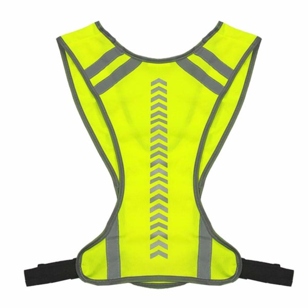 High Visibility Vest Refleks Yellow Running med armbånd