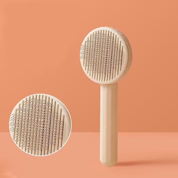 Selvrensende kæledyrshårbørste Beige Beige 78