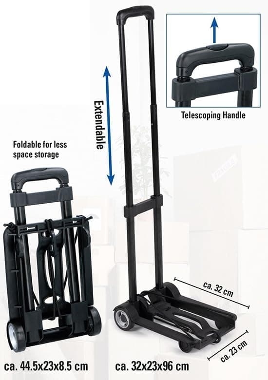 Bagcart hopfällbar, max. 40 kg