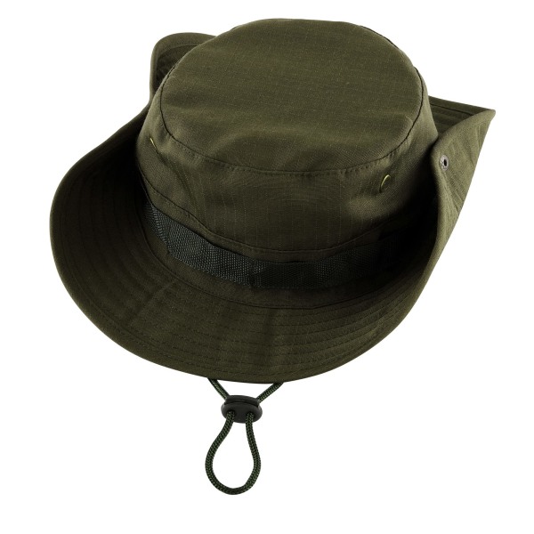 Bucket Hat Boonie Cowboy Hat Bred Brede Brede Kapper Fiskehatt med Justerbar Rem