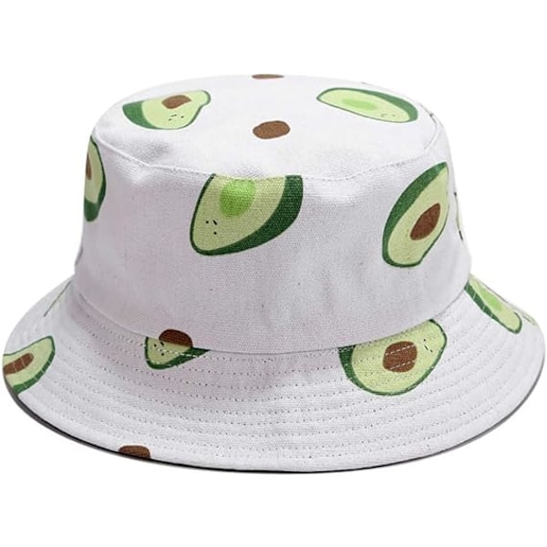 Banana print bucket hat fruit pattern bucket hat summer reversible foldable hat