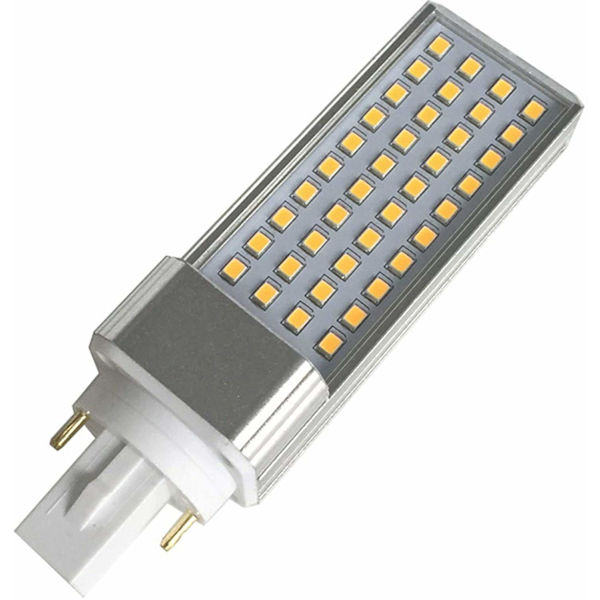 G24 LED-ersättningslampa vitt hölje, varmvit, 8,0 W 265,00 V