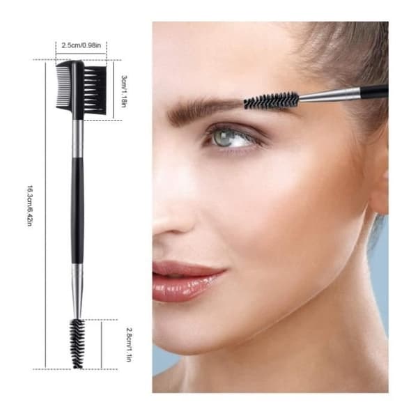 Øjenvippekam - Uspecificeret - 5 stk - 3 i 1 Børste - Øjenbrynsbørste - Makeupværktøj