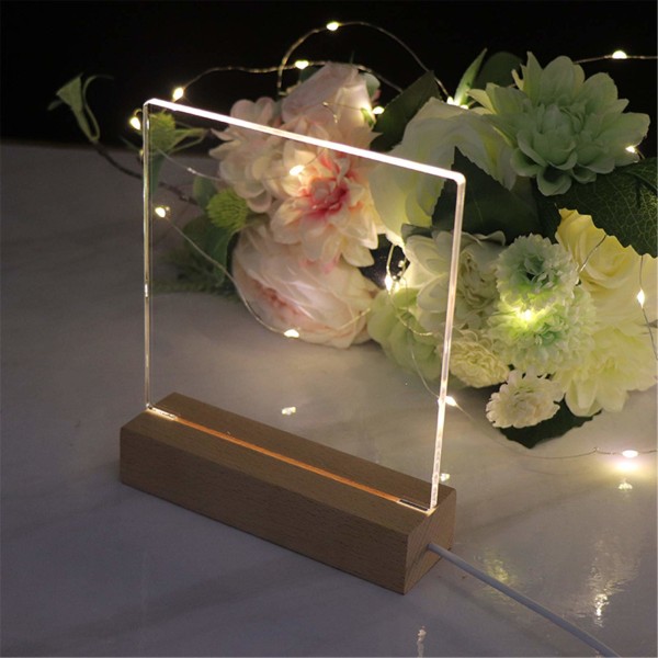 Trefot LED-lysbase, 2 stk., varmt lys