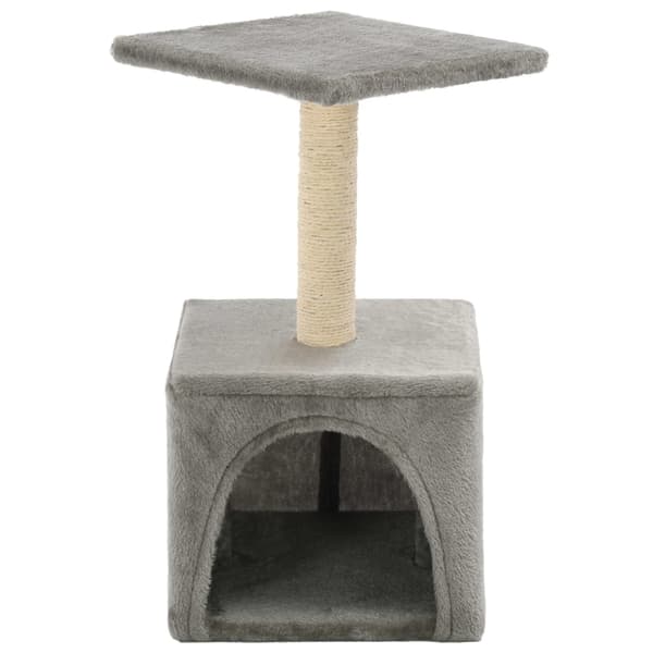 vidaXL Klorestativ til katt med sisalstolper 55 cm grå gray gray
