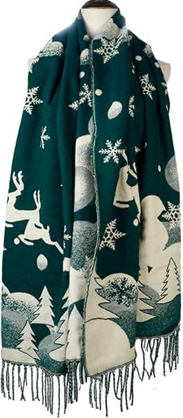 Jultema-sjal - Höst & Vinter (Grön)