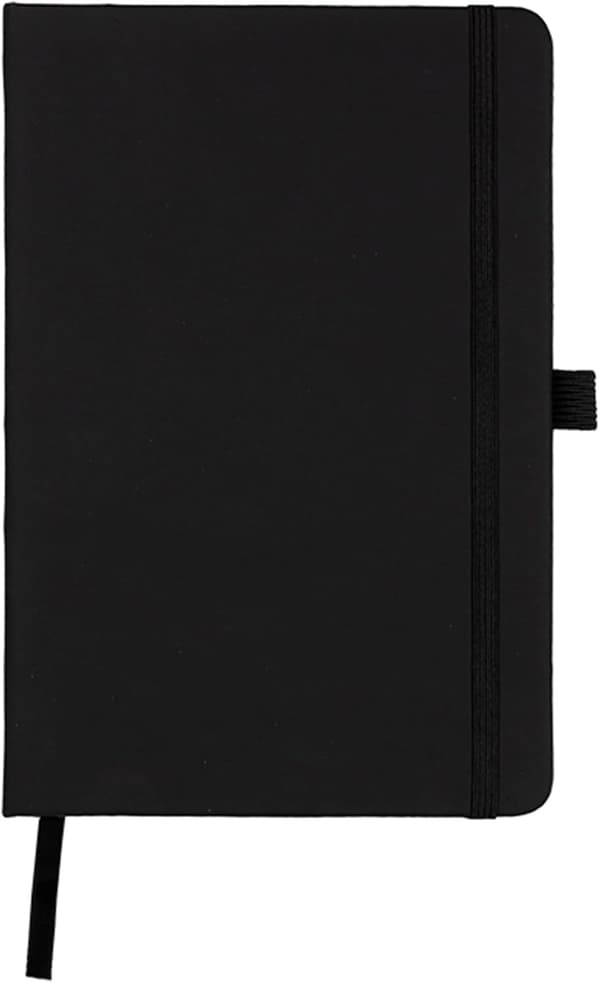 A5 Notesbog Skriveblok Ny Linjeret Hardback Journal Notesbog Dagbogsblok Black