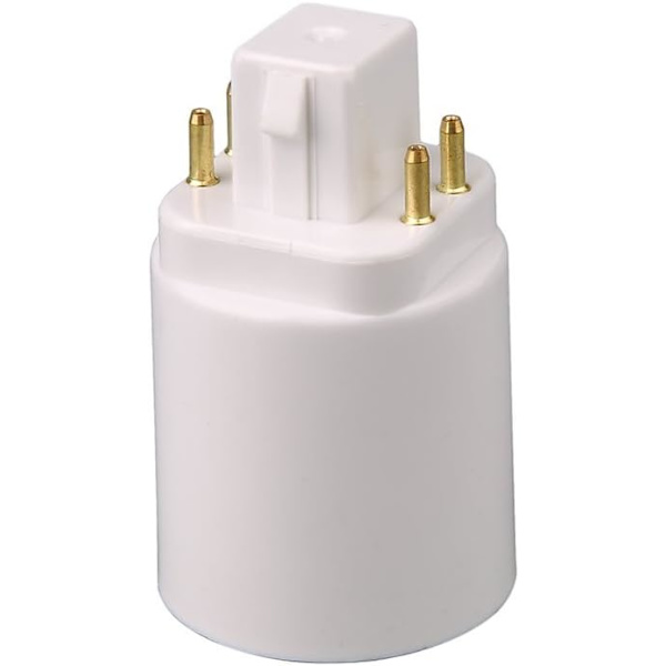 GX24Q LED-lampadapter till 4-stifts E27-sockel (2 st)