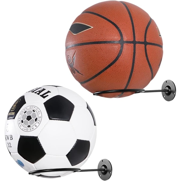 2 stk. DIY flydende basketballstativ Blush dekorativ basketball hængende stativ basketball opbevaringsstativ