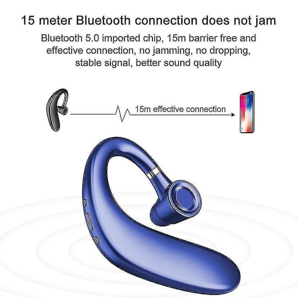 Bluetooth-headset, trådlöst Bluetooth-headset V5.0 35 timmars samtalstid Handsfree-hörlurar