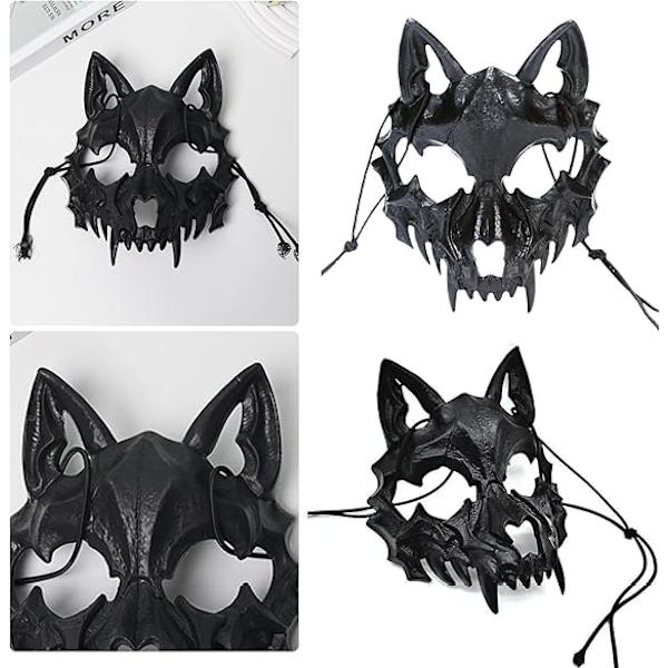 Halv ansi varulv maske Halloween fest rollespil maske egnet til Halloween jul karneval