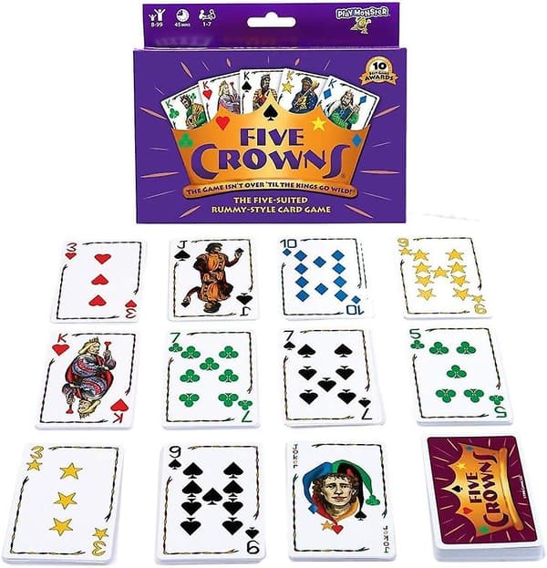 Five Crowns kortspil for 2-6 spillere