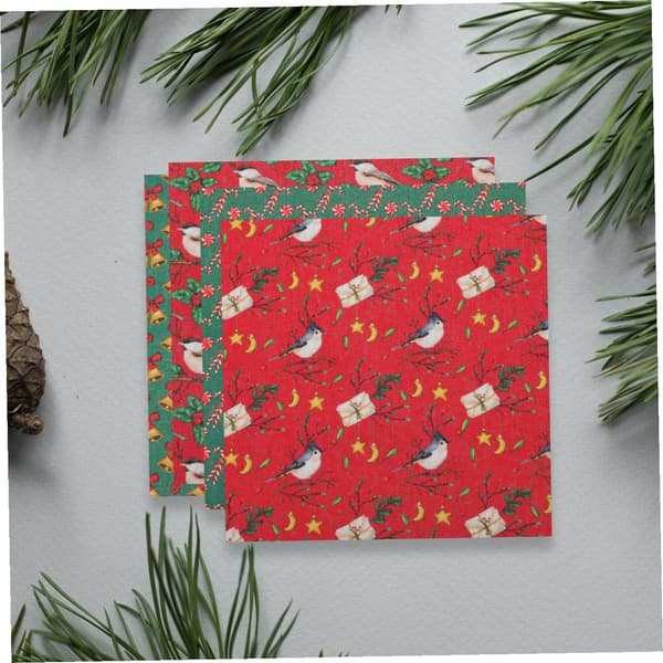10 stk. jule-bomuldsstofkvadrater 25x25 cm DIY trykt patchworkstof