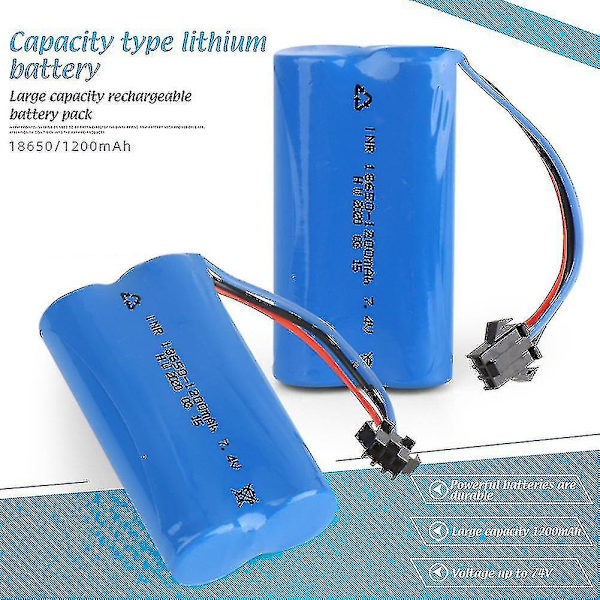 7.4v 1200mah litiumakku, vaihtoakku kauko-ohjattavaan autoon