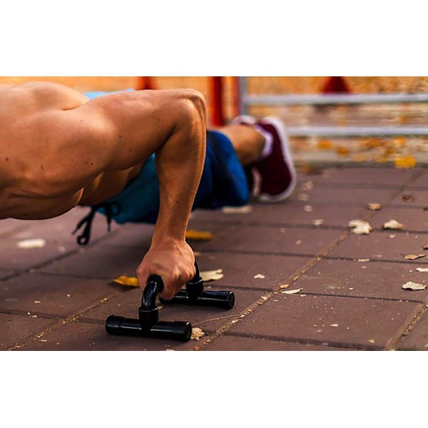 Push-up-tanko kotitreenilaitteisiin Push-up-kahvat, joissa on pehmustetut vaahtokahvat ja liukumaton, tukeva rakenne