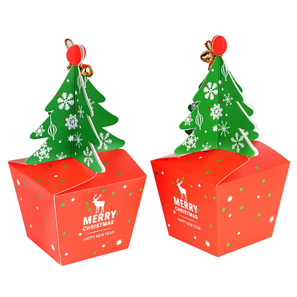 25 kpl karkkilaatikoita paperilahjapakkauksia joulukuusen kuusilaatikolla
