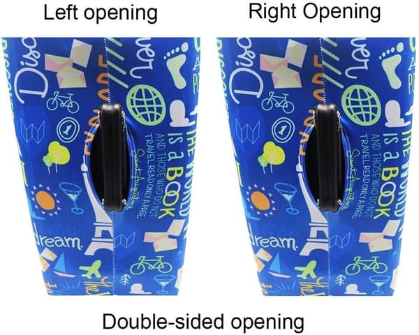 Elastiskt resväskskydd Bagageskydd Passar 19'-32' resväskor Blå Graffiti Blå Graffiti Blue Graffiti M