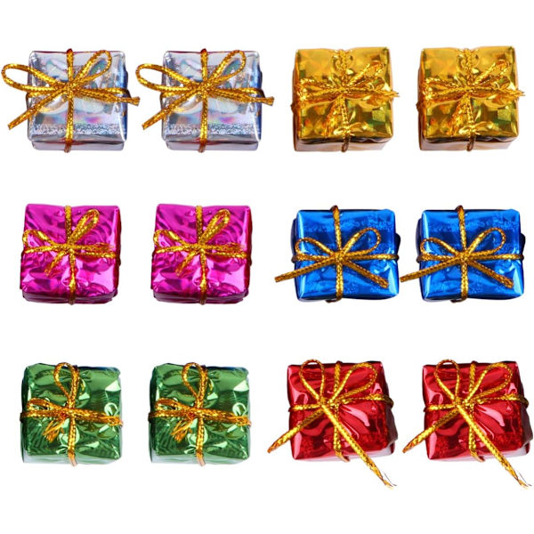 24 st Mini Julgranskulor Skum Presentask