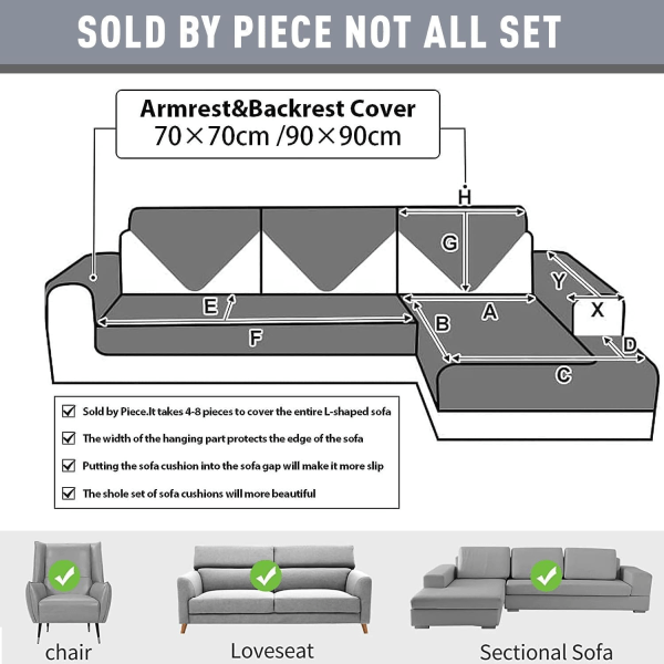 Tykke Kanin Plys Sofa Betræk 1 2 3 Sæders, Skridsikker Sofa Betræk, Sjove Fuzzy Sofa Betræk, Varmt Fløjl Sofa Pude Betræk (70x120cm)