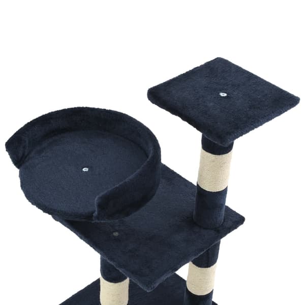 vidaXL Klorestativ til katt med sisalstolper 65 cm blå Blue blue