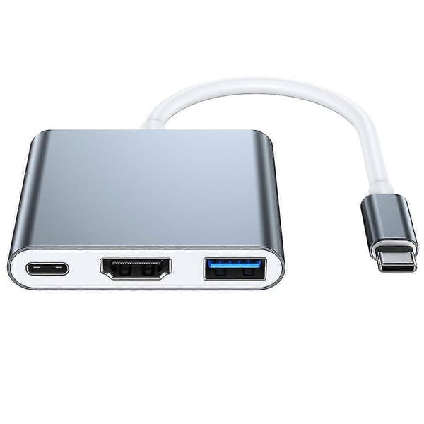 Type C - USB3.0+HD+MI+PD USB3.0 -sovitinkaapeli HD 1080P 3 in 1 Type C -keskitintelakka