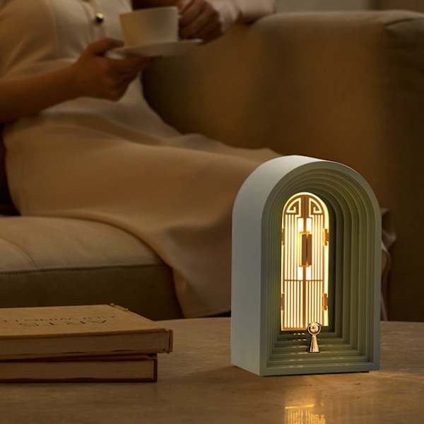 Mini Bluetooth-högtalare med skrivbordslampa - Bärbar 1200mAh grå