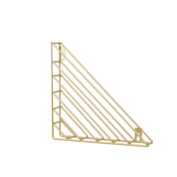 Nordisk geometrisk väggmonterad tidningsställ - Järn (Guld)