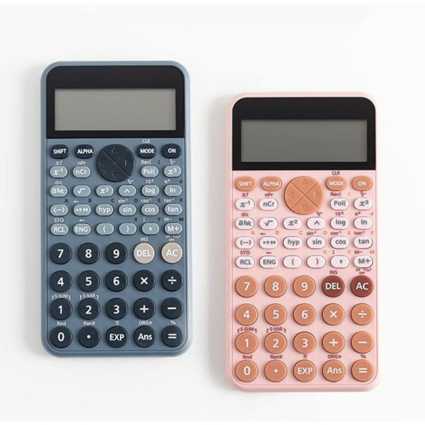Vitenskapelig kalkulator Student Eksamen Regnskap Spesial Kalkulator Bærbar Multifunksjonell To-linjers Datamaskin (Farge: A, Størrelse: Som bildet viser)