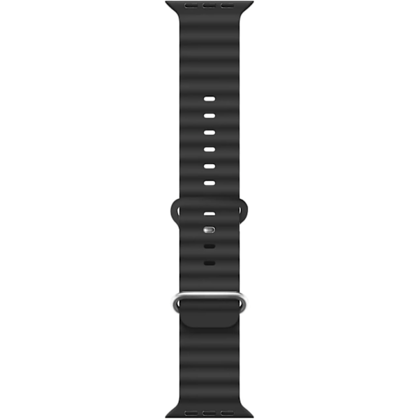 Kompatibel med Apple Watch Ultra 2-pakke Ocean Strap 49mm 45mm 44mm 42mm, Myk silikon sportsreim for iWatch Series Ultra 8 7 6 5 4 SE