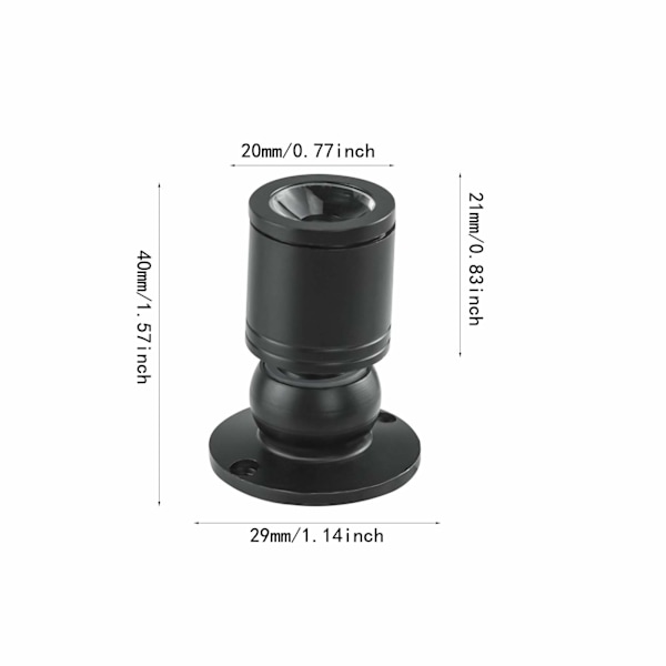 Mini LED 1W Taklampa med Driver 10st (Svart, Varmvitt)
