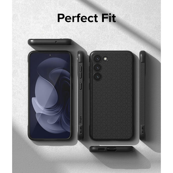 Etui Kompatibelt med Samsung Galaxy S23 Plus 5G (2023), Kraftig Støtsikkert Anti-skli TPU Slim Telefondeksel for S23 Plus - Svart S23+