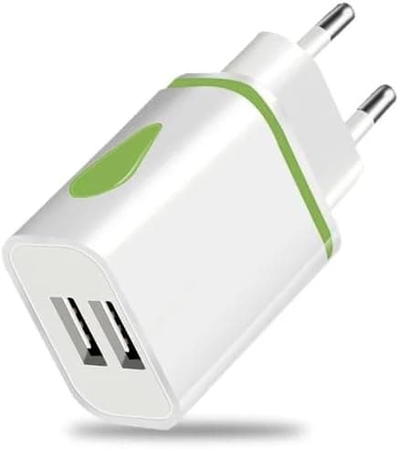 EU 2-ben til USB Rejseadapter Oplader Euro Type C, E, F Vægadapter 2 USB-porte til iPhone Samsung Barbermaskine Tablet